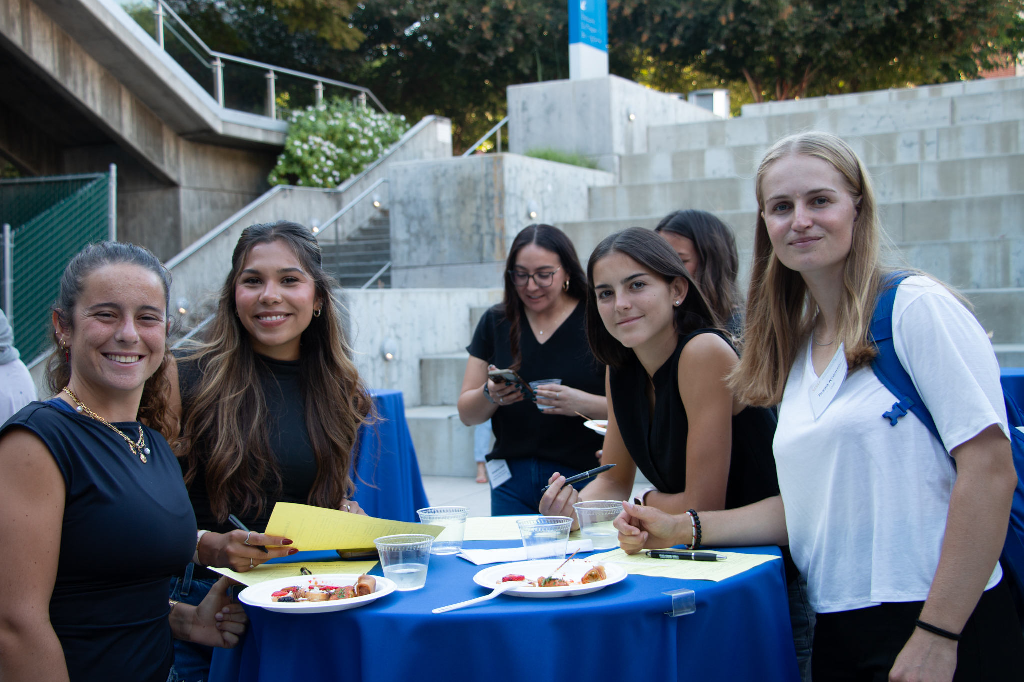 Business students at the Student-Athlete Mixer. Photo by Jiya Jogia.