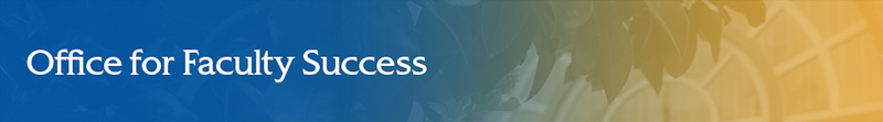 faculty success banner image
