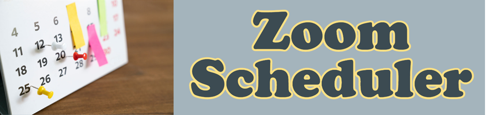 flyer for zoom scheduler